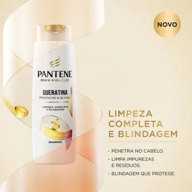 Shampoo 300ml e Condicionador 150ml Pantene Queratina