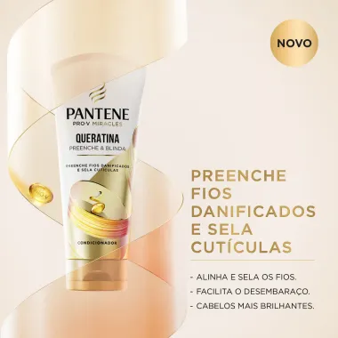 Shampoo 300ml e Condicionador 150ml Pantene Queratina