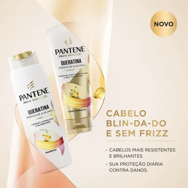 Shampoo 300ml e Condicionador 150ml Pantene Queratina