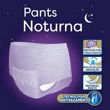 Roupa Íntima Tena Pants Noturna P/M Embalagem Econômica 32 unidades