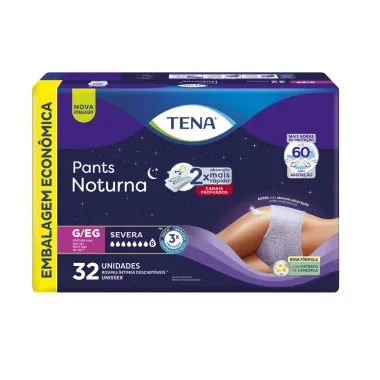 Roupa &Iacute;ntima Tena Pants Noturna G/EG Embalagem Econ&ocirc;mica 32 unidades