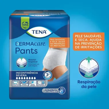 Roupa Íntima Tena Pants Dermacare P/M Embalagem Econômica 32 unidades
