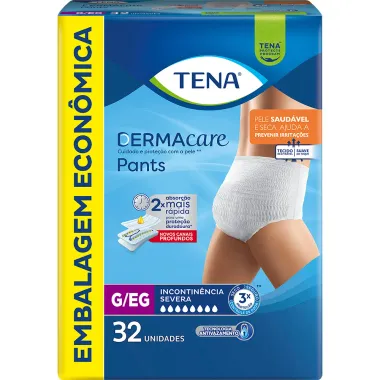 Roupa Íntima Tena Pants Dermacare G/EG 32 Unidades Descartáveis