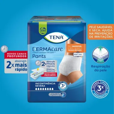 Roupa Íntima Tena Pants Dermacare G/EG 32 unidades Embalagem Econômica