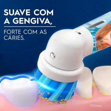 Refil Escova Dental Elétrica Oral-B Pro Kids Frozen 3Mais com 2 Unidades