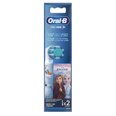 Refil Escova Dental Elétrica Oral-B Pro Kids Frozen 3Mais com 2 Unidades