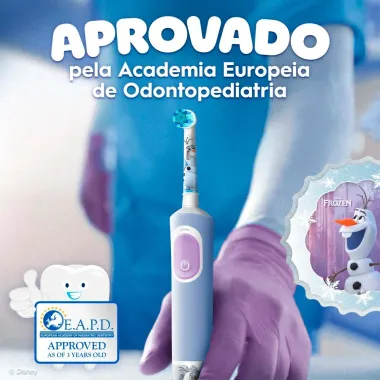 Refil Escova Dental El&eacute;trica Oral-B Pro Kids Frozen 3Mais com 2 Unidades