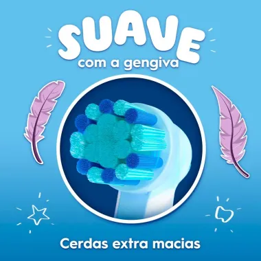 Refil Escova Dental El&eacute;trica Oral-B Pro Kids Frozen 3Mais com 2 Unidades