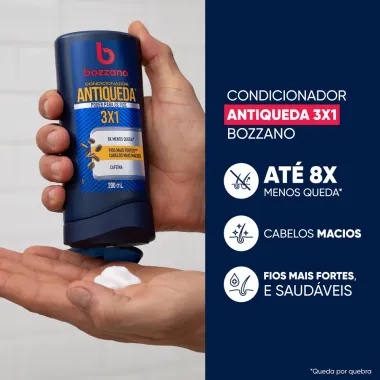 Condicionador Bozzano Antiqueda Cafeína 3x1 com 200ml