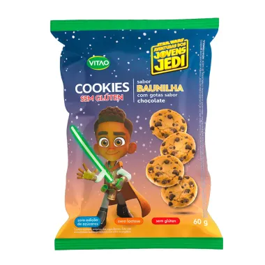 Biscoito Cookies Vitao Star Wars Sabor Baunilha Sem Glúten 60g