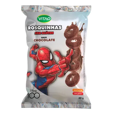 Rosquinha 100 Disney Sabor Chocolate Sem Glúten 60g_1