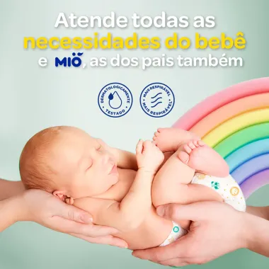 Fralda Descartável Mió Baby Tamanho M com 32 Fraldas