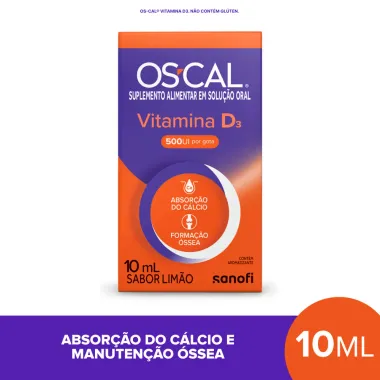 Os-Cal Vitamina D3 500UI/ml em gotas 10ml Hero