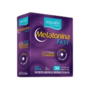 Melatonina Fast Equaliv Sabor Menta 30 Comprimidos