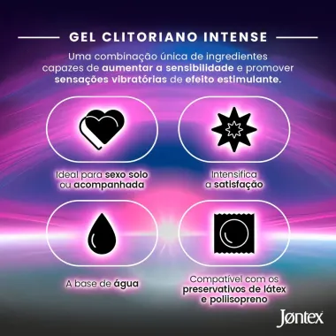 Gel Lubrificante Jontex Clitoriano Intense a Base de &Aacute;gua 10g