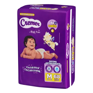 Fralda Cremer Magic Care M 68 Unidades
