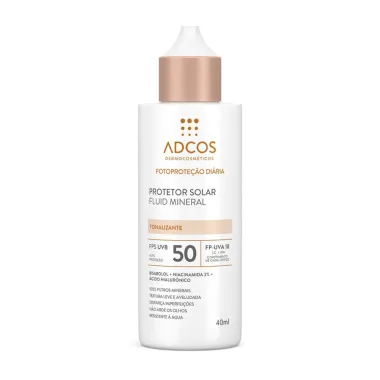 Protetor Solar Adcos Fotoproteção Diária Tonalizante FPS UVB 50 com 40ml
