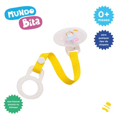 Prendedor Lolly Kinddy Mundo Bita cor Transparente