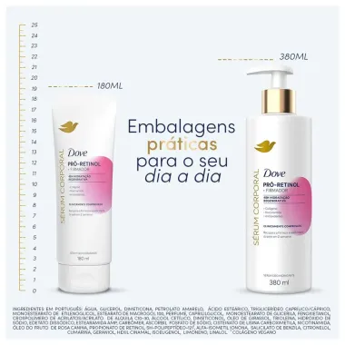 Dove S&eacute;rum Hidratante Corporal Pr&oacute;-Retinol Firmador 180ml