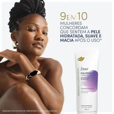 Sérum Corporal Dove Hialurônico Dermo Renovador Pele Seca e Extra Seca 180ml