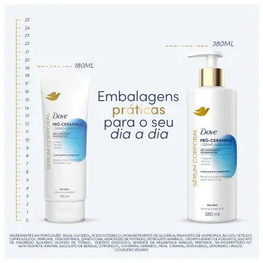 Dove S&eacute;rum Hidratante Corporal Pr&oacute;-Ceramidas Dermo Hidratante 380ml