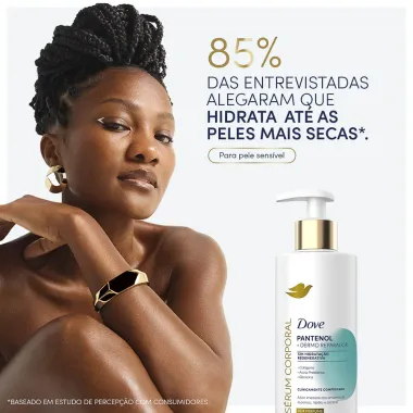 Sérum Corporal sem Perfume Dove Pantenol Dermo Reparador 380ml