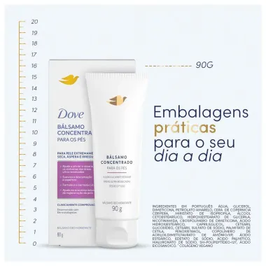 Dove Bálsamo Hidratante Concentrado para os Pés 90g