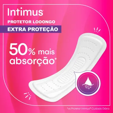 Protetor Diário Intimus Extra Proteção Longo Sem Abas 48 Unidades