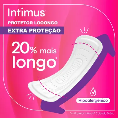 Protetor Diário Intimus Extra Proteção Longo Sem Abas 48 Unidades