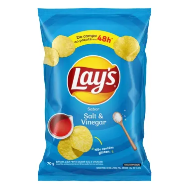 Batata Lay's Lisa Salt & Vinegar Pacote