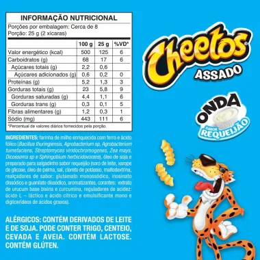 CHIPS CHEETOS ONDA REQUEIJAO 160G