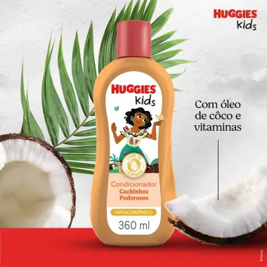 Condicionador Huggies Kids Cachinhos Poderosos 360ml