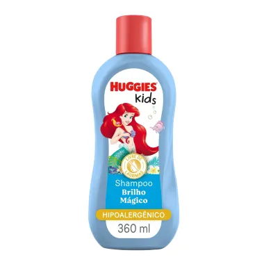 Shampoo Huggies Kids Pequena Sereia Brilho Mágico Cabelos Macios e Desembaraçados 360ml