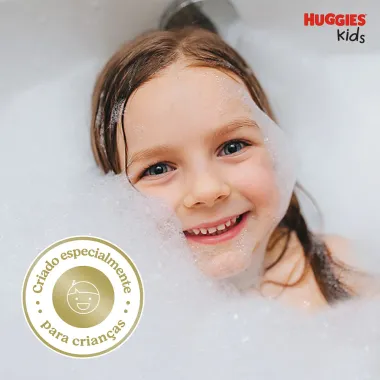 Shampoo Huggies Kids Pequena Sereia Brilho Mágico Cabelos Macios e Desembaraçados 360ml