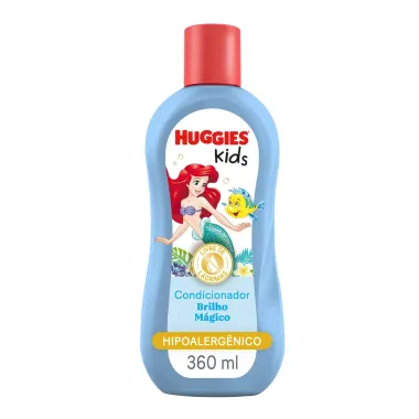 Condicionador Huggies Kids Pequena Sereia Brilho Mágico Cabelos Macios e Desembaraçados 360ml