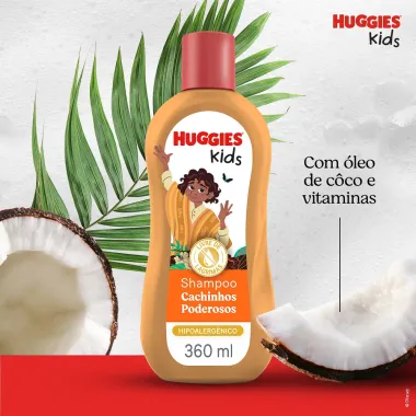 Shampoo Huggies Kids Cachinhos Poderosos 360ml