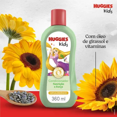 Condicionador Huggies Kids Nutrição e Força Frasco 360ml