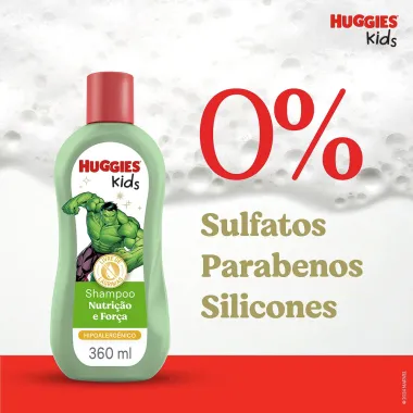 Shampoo Huggies Kids Nutrição e Força 360ml