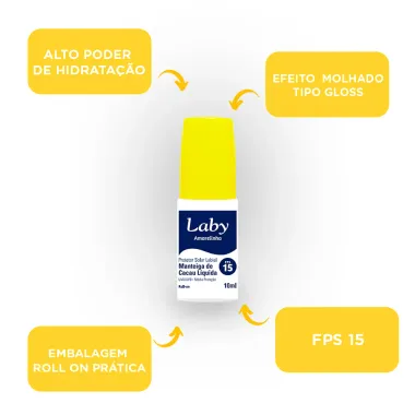 Manteiga de Cacau Líquida Laby FPS 15 10ml