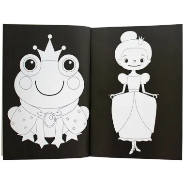 Livro de Colorir Neon Princesas Todo Livro_3