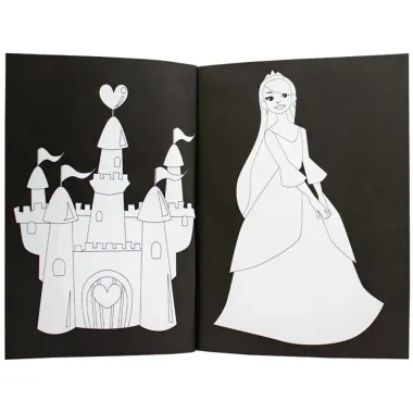 Livro de Colorir Neon Princesas Todo Livro_4