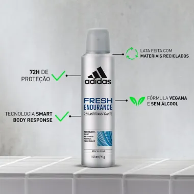 Desodorante Adidas Fresh Endurance Masculino Spray 150ml