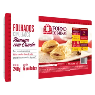 Folhados Forno de Minas Banana com Canela 240g