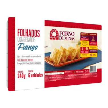 Folhados Forno de Minas Frango 240g