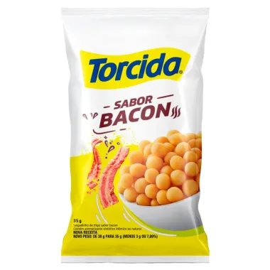 Salgadinho de Trigo Torcida Sabor Bacon 35g Pacote