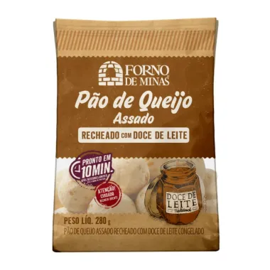 Pão de Queijo Forno de Minas Recheado com Doce de Leite 280g