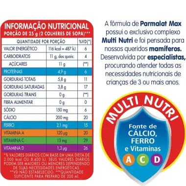 Composto Lácteo Parmalat Max Pacote 750g