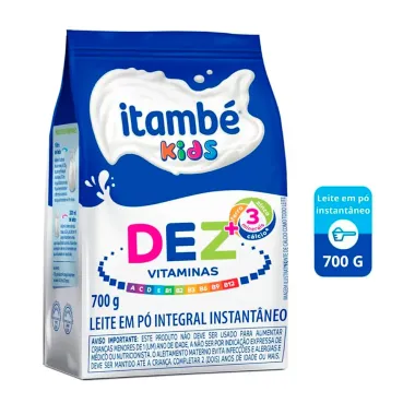 Leite em Pó Itambé Kids Dez Vitaminas Instantâneo