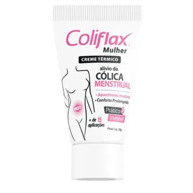 Creme Térmico Coliflax Mulher Alívio da Cólica Menstrual 30g