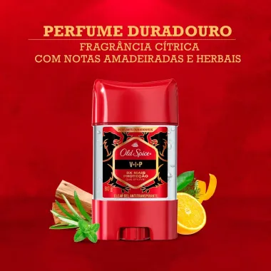 Desodorante Old Spice Vip Clear Gel Stick Antitranspirante 80g